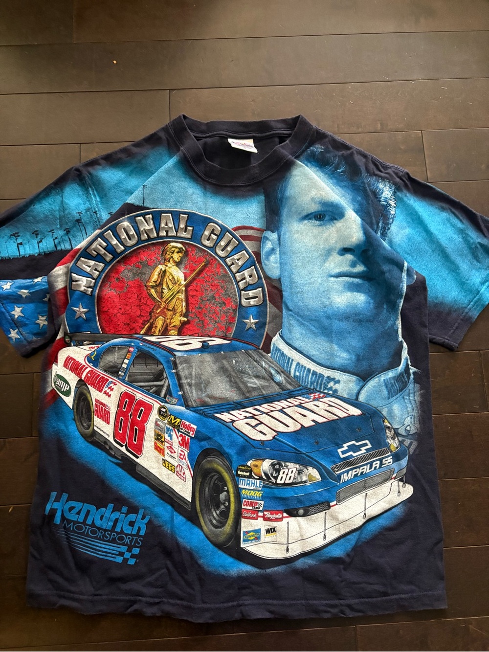 Vintage 90s AOP racing shirt